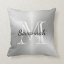 Search for metallic cushions Monogrammed