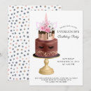 Search for chocolate cake birthday invitations Watercolor