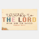 Search for bible verse thanksgiving stickers Lord