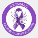 Search for epilepsy awareness month stickers Purple
