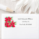 Search for festive floral return address labels Elegant