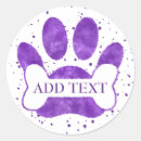 Search for purple paw stickers Dog