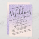 Search for purple ombre wedding invitations Simple minimalist