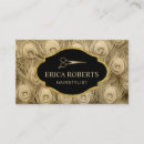 Search for peacock feather business cards Salon