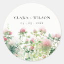 Search for soft pink wedding stickers Modern elegant