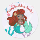 Search for red haired mermaid stickers Under the sea