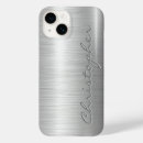 Search for metallic silver iphone cases stainless steel