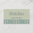 Search for baroque business cards Damask