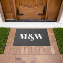 Search for grey and white doormats Newlyweds