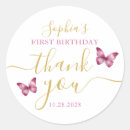 Search for 1st birthday stickers Butterfly