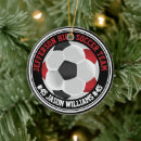 Search for sports christmas tree decorations Soccer