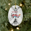 Search for biplane christmas tree decorations Flying