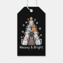 Search for christmas cat gift tags Santa