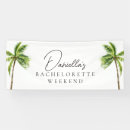 Search for bachelorette party banners Palm tree