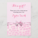 Search for cheetah baby shower invitations Pink