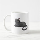 Search for silver cat mugs Black