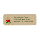 Search for parchment return address labels Red