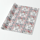 Search for black and white santa wrapping paper North pole