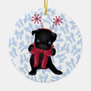 Search for chihuahua christmas tree decorations Pug