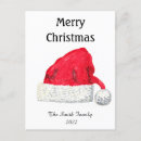 Search for vintage santa claus postcards Watercolor