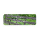 Search for fence return address labels Wood