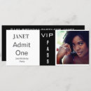 Search for admission ticket invitations Vip pass