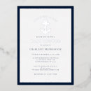 Search for navy and silver baby shower invitations Typography