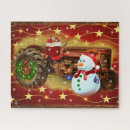Search for vintage tractor puzzles Red