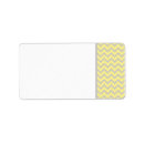 Search for yellow chevron return address labels Chic