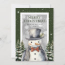 Search for funny snowman cards Watercolor