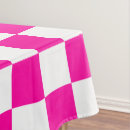 Search for pink and white gingham tablecloths Chequered