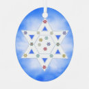 Search for star of david christmas tree decorations White
