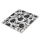 Search for black flower pattern tiles Elegant