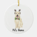 Search for wheaten terrier christmas tree decorations Santa