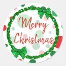 Search for red and white polka dot stickers Merry christmas