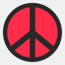 Search for red peace sign stickers Retro