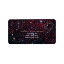 Search for astronomy return address labels Typography