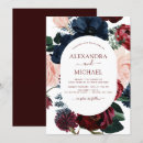 Search for burgundy and navy blue wedding invitations Modern