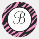 Search for zebra and pink stickers Girly