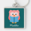Search for pink owl key rings Owls