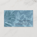 Search for palm leaf business cards Blue