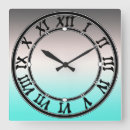 Search for grey and turquoise clocks Ombre