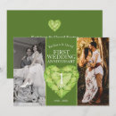 Search for 1st wedding anniversary invitations Green