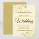 Search for cream and gold wedding invitations Elegant