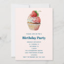 Search for dessert birthday invitations Cupcake