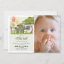 Search for green 1st birthday invitations Watercolor