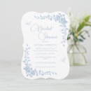 Search for vintage bridal shower invitations Blue