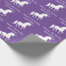 Search for purple birthday wrapping paper Unicorn