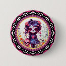 Search for cute sugar skull badges Dia de los muertos