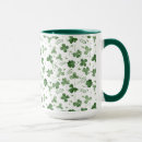 Search for shamrock pattern mugs Watercolor
